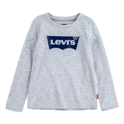 Abbildung von Levi&#039;s Batwing TEE Langarmshirt für Kinder, Größe: 98, Light grey heather