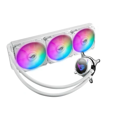 Abbildung von ASUS ROG STRIX LC 360 RGB adressierbare Radiatorlüfter (3x 120 mm Lüfter, AIO Wasserkühlung, Aura Sync RGB, mit