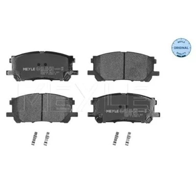 Abbildung von MEYLE 025 239 8916 Bremsbelagsatz ORIGINAL Quality Vorderachse mit akustischer Verschleißwarnung Anti Quietsch Blech LEXUS: RX II, GS IV, RC