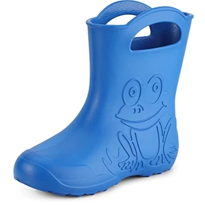 Abbildung von Ladeheid Eva Gummistiefel Damen federleichte wasserdichte Damenschuhe Regenschuhe LA CA 09 (Blau, 38/39 EU)