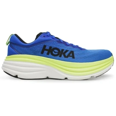 Abbildung von HOKA Bondi 8 Laufschuh Neutral, Herren, Größe: 45 1/3, Electric/lettuce Schuhe