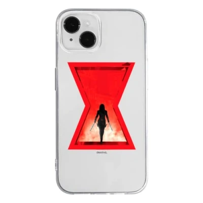 Abbildung von ERT GROUP Handyhülle für Apple iPhone 14 Original und offiziell Lizenziertes Marvel Muster Black Widow 009 optimal an die Form des Handy angepasst, teilweise transparent