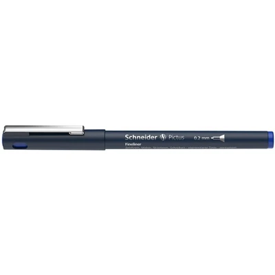 Abbildung von Fineliner SCHNEIDER Pictus, 0,2 mm, blau, 1 Stück