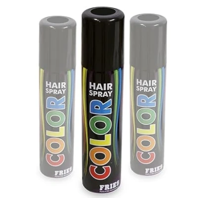 Abbildung von Haarspray blau * 3er Sparpack: blaues Haarspray, 3 Dosen zu je 100ml. Colorspray für Karneval, Fasching, Halloween und Party