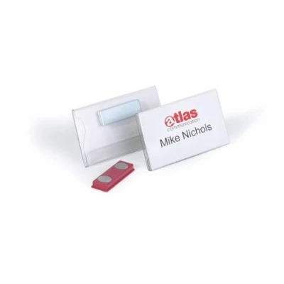 Abbildung von DURABLE Namensschilder transparent 7.5 cm x 4