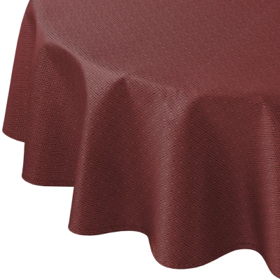 Abbildung von Curt Bauer Tischdecke &quot;3947 Riga, oval, mit Rautenmotiv, Damast Tischwäsche&quot;, (1 St.), aus 59% Baumwolle, 41% Polyester, merzerisiert, Fleckschutz