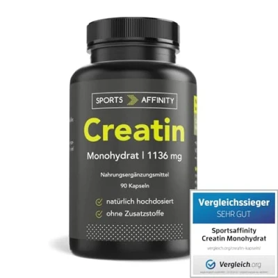 Abbildung von Sports Affinity Creatin Monohydrat 90 hochdosierte Kapseln