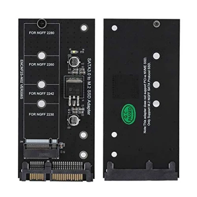 Abbildung von Tangxi M.2 NGFF zu SATA Adapterkarte, SSD 22Pin Festplatte Feste Performance Adapter Riser Karte für WinXP/Vista/Win7/Win8/Win10