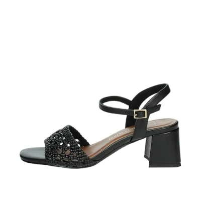 Abbildung von MARCO TOZZI Damen Sandalen mit Absatz Elegant Lochmuster, Schwarz (Black), 40 EU