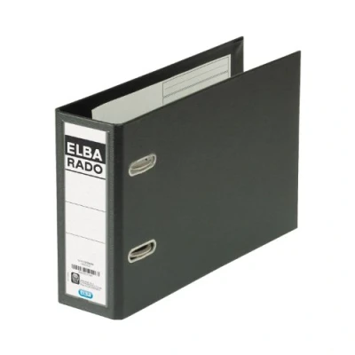 Abbildung von Elba Ordner A5, Kunststoff, rado plast, quer 7,5 cm breit, schwarz