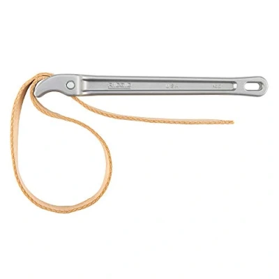 Abbildung von Ridgid 31345 Aluminium Riemenschlüssel, Modell 2, 5 1/2 Zoll (13,9 cm) Außendurchmesser, rot