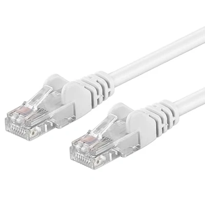 Abbildung von PremiumCord Netzwerkkabel, Ethernet, LAN &amp; Patch Kabel Cat6, UTP, Schnell flexibel Robust RJ45 1Gbit/S, AWG 26/7, Kupferkabel 100% Cu, Weiß, 7m