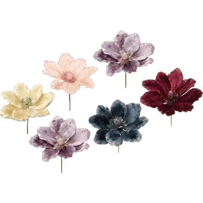 Abbildung von I.GE.A. Kunstblume &quot;Magnolie&quot;, Kunstblume, Dekoblume, 6er Set