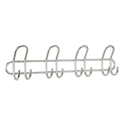 Abbildung von Garderobe Hakenleiste Wandgarderobe Kleiderhaken Garderobenleiste Kleiderstange Flurgarderobe 55 cm 8 Haken