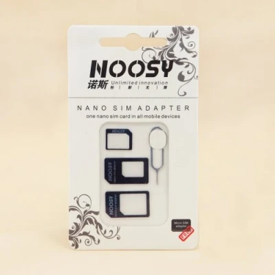 Abbildung von 3 in 1 Noosy Nano Micro Standard SIM Karten Adapter für Apple iPhone 4, 4S, 5 und Samsung Galaxy