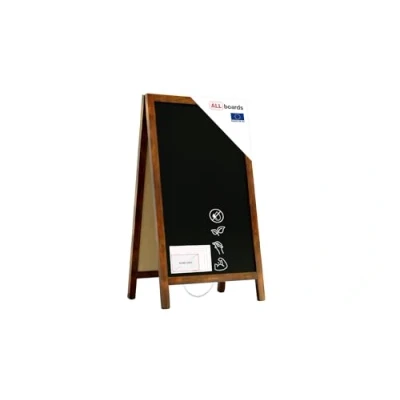 Abbildung von ALLboards Standtafel Kundenstopper mit lackiertem Holzrahmen Werbetafel