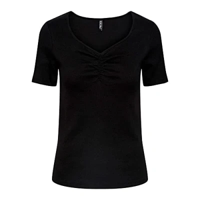 Abbildung von Pieces Pctania Tshirt basic, Damen, Größe: Small, Black