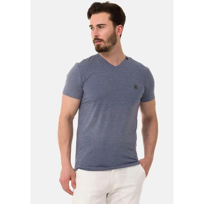 Abbildung von Cipo &amp; Baxx Herren T Shirt V Neck Kurzarm Basic Baumwolle Ausschnitt CT773 Hellblau L