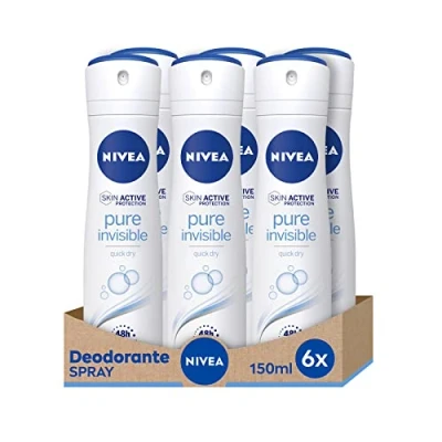 Abbildung von NIVEA Pure Invisible Deodorant Spray 6er Pack (6 x 150 ml)