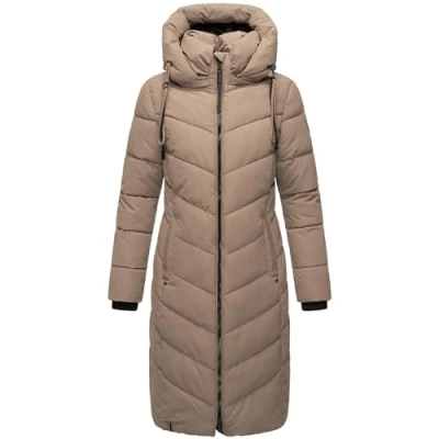 Abbildung von Navahoo Sahnekatzii Wintermantel, Damen, Größe: 4XL, Taupe grey