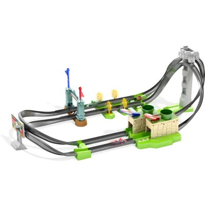 Abbildung von Hot Wheels Mario Kart mit die Cast Kart,stundenlanger Spielspaß beim Wettkampf um schnellste Runde, für jüngere Fans ab 3 Jahren, GHK15