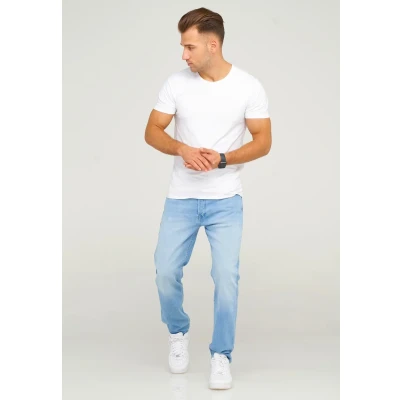 Abbildung von Jack &amp; Jones Imike ARIS Jeans Straight Leg, Herren, Größe: 34xL30, Light blue denim