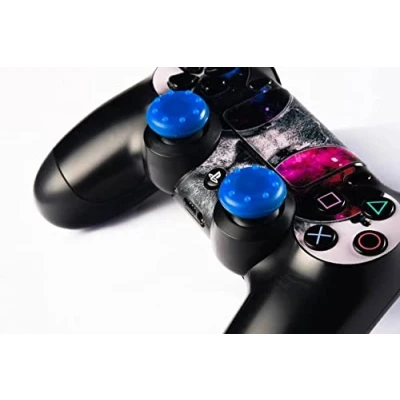 Abbildung von Set mit 4 Joystick Schutzfolien, kompatibel Allen Konsolen Controllern/G MOTIONS, Personalisierung Ihrer Joysticks, besserer Griff und Rundumschutz G Stitch, Blau