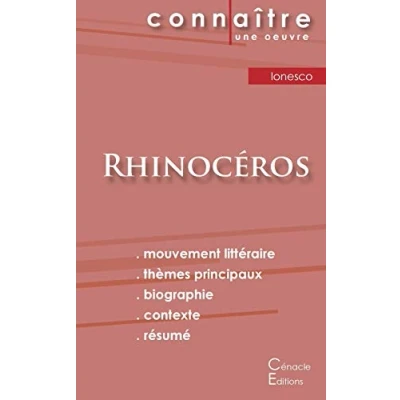Abbildung von Fiche de lecture Rhinocéros Eugène Ionesco (Analyse littéraire référence et résumé complet)