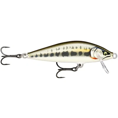 Abbildung von Rapala Angelköder Countdown Elite Angelzubehör aus Balsaholz Süßwasser Spinnköder Sinkend Lauftiefe: 1,2m Größe: 7,5cm / 10g Hergestellt in Estland Gilded Minnow