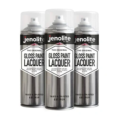 Abbildung von JENOLITE Klarlack Spray GLÄNZENDES FINISH 3x500ml Transparenter Mehrflächen Schutzspray Verhindert Korrosion und UV Schäden Vergilbt nicht