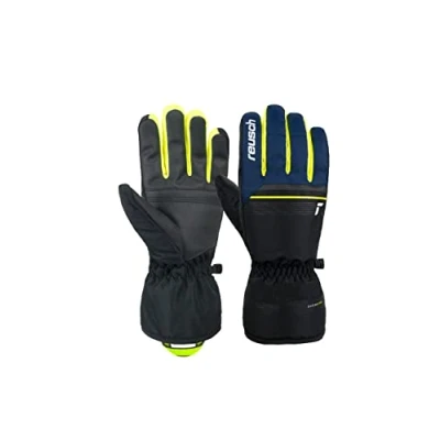 Abbildung von Reusch SNOW Fingerhandschuh, Größe: 7, Blck dress blu saf yellow