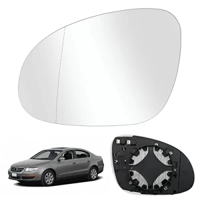Abbildung von Spiegelglas Ersatz für VW PASSAT B6 2007 2011, GOLF MK5 2003 2008, Außenspiegel Glas Asphärisch Verstellbar Geeignet JETTA 5 2006 Umkehrlinse Rückfahrglas Spiegel (Links)