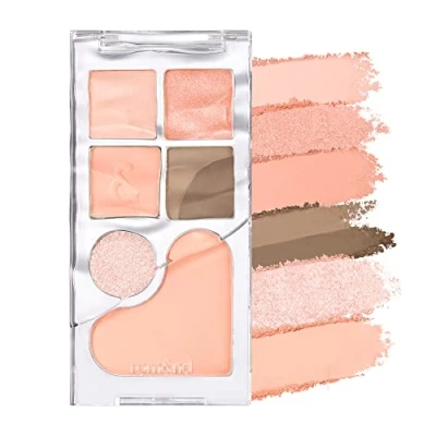 Abbildung von rom&amp;nd BARE LAYER PALETTE (2 colors) lidschatten palette, lidschatten, eyeshadow eyeshadow, liedschatenpalete, make up schminkpalette 114g, 4.02 oz (01 APRICOT MOOD)
