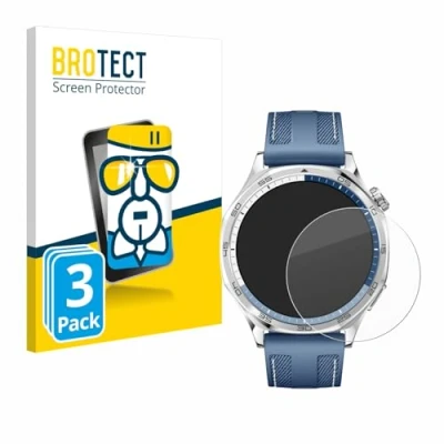 Abbildung von BROTECT Schutzglas für Huawei Watch GT 5 (46 mm) (3 Stück) Schutzfolie Panzer Folie Glas [Extrem Kratzfest 9H, Anti Fingerprint, Ultra Transparent]