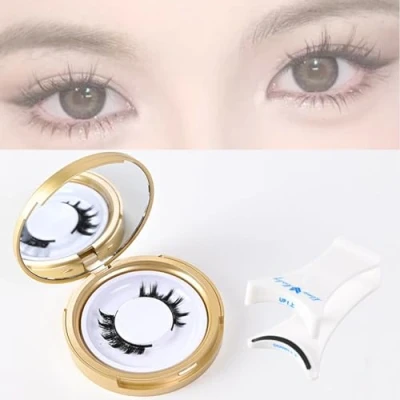 Abbildung von Lcerostma Magnetic Eyelashes, Lashes, Quick,Safe,Reusable Eyelashes,3D Natural Look False Eyelashes No Glue (C)