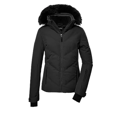 Abbildung von killtec Damen Skijacke/Steppjacke mit abzippbarer Kapuze und Schneefang KSW 58 WMN SKI QLTD JCKT, schwarz, 42, 39724 000