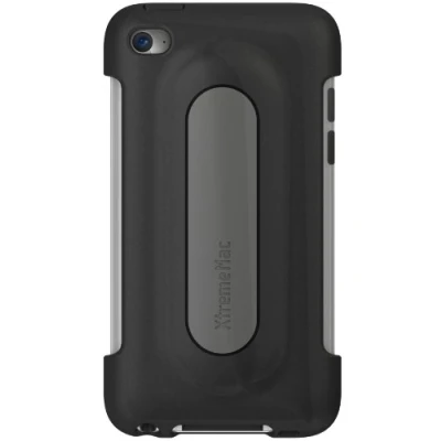 Abbildung von XtremeMac IPT SS5 13 SnapStand Licorice Schutzhülle für Apple iPod Touch 4/5G mit Stand Funktion schwarz