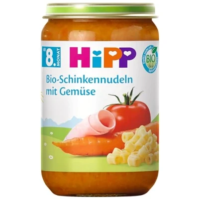 Abbildung von HiPP Bio Schinkennudeln mit Gemüse, 6er Pack (6 x 220 g)