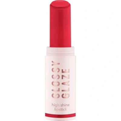 Abbildung von essence GLOSSY GLAZE high shine lipstick, Nr. 04, Rot, hochpigmentiert, glänzend, farbintensiv, vegan, ölfrei, ohne Parabene, Mikroplastikpartikel, 1er Pack (1.9g)