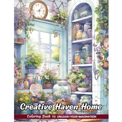 Abbildung von Creative Haven Home Coloring Book: Domestic Scenes for Architectural Art