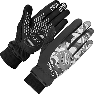 Abbildung von GripGrab Rebel Kids Gepolsterte Winter Fahrrad Handschuhe Kinder und Jugend Winddichte Radsport Winterhandschuhe, M