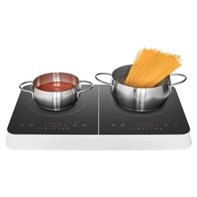 Abbildung von Medion Doppel Induktionskochplatte &quot;MD 18493&quot;, Leistung 3400 Watt,10 Temperaturstufen einstellbar