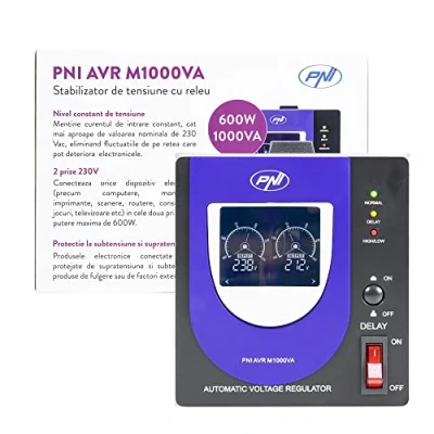 Abbildung von Spannungsstabilisator mit Relais PNI AVR M1000VA, 2,7A, 600W Spannungsregler, 1000VA Spannungsregler