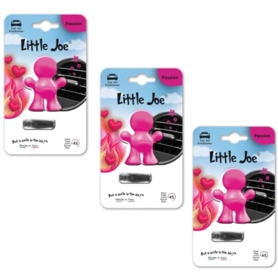 Abbildung von 3er Pack Little Joe Lufterfrischer fürs Auto zur Montage an jedem Lüftungsgitter +/ 45 Tage Frische im (Passion/Pink)