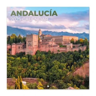 Abbildung von Grupo Erik Kalender 2025 Wandkalender Reisen Andalusien Familienplaner 30 x cm 12 Monate + Letzten 4 2023 auf einer Seite