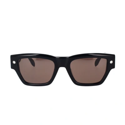 Abbildung von Alexander Mcqueen Unisex Sonnenbrille, Größe: 53, Black/grey