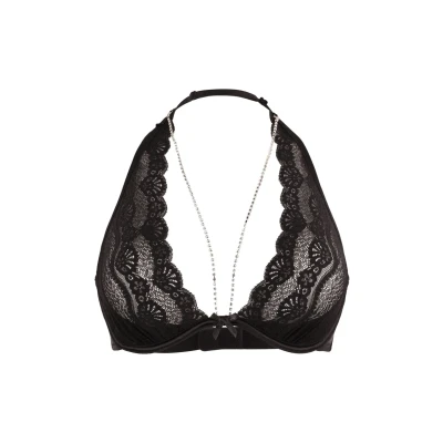 Abbildung von LASCANA Belle Affaire Neckholder BH, mit abnehmbarer Strasskette, sexy Dessous, Reizwäsche