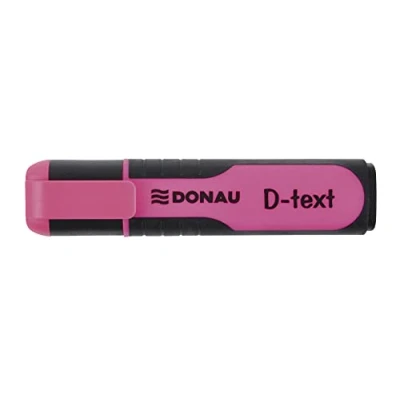 Abbildung von DONAU 7358001PL 16 D Text Textmarker/ Highlighter Textliner Die Ungiftige Tinte, Keilspitze Leuchtfarben Hohe Qualität/ Gummierte Schaftseiten Strichstärke 1 5 mm, Rosa