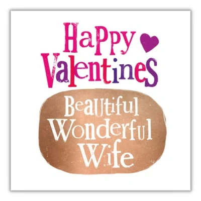 Abbildung von Danilo Promotions LTD Valentinstagskarte für Ehefrau, Valentinstagskarten, Frau, Ehefrau