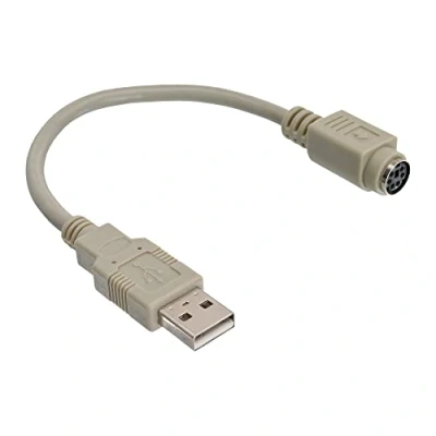 Abbildung von Intos USB Adapterkabel PS/2 A/Stecker mDIN6/Buchse 0.20 m